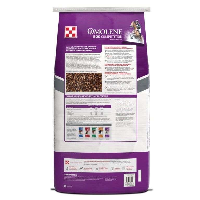 Purina Omolene 500 Competition Horse Feed, 50-Lb