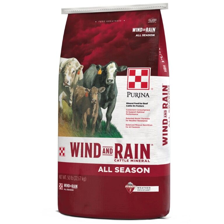 Purina Wind And Rain All Season 12 Complete Cattle Mineral, 40-Lb
