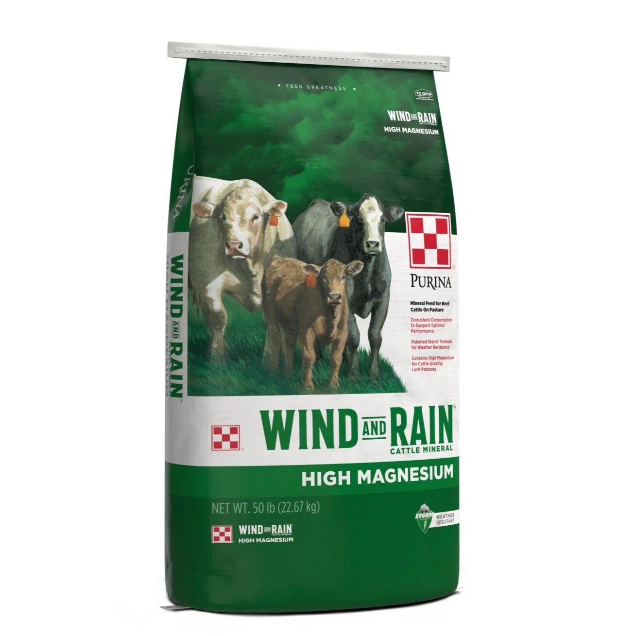Purina Wind And Rain Storm Hi-Mag 4 Complete Cattle Mineral, 50-Lb