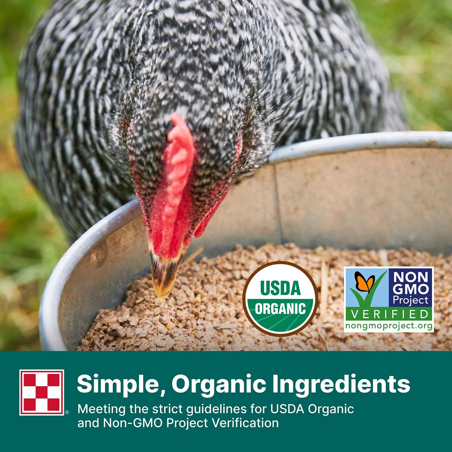 Purina Organic Layer Crumbles Hen Feed, 35-Lb