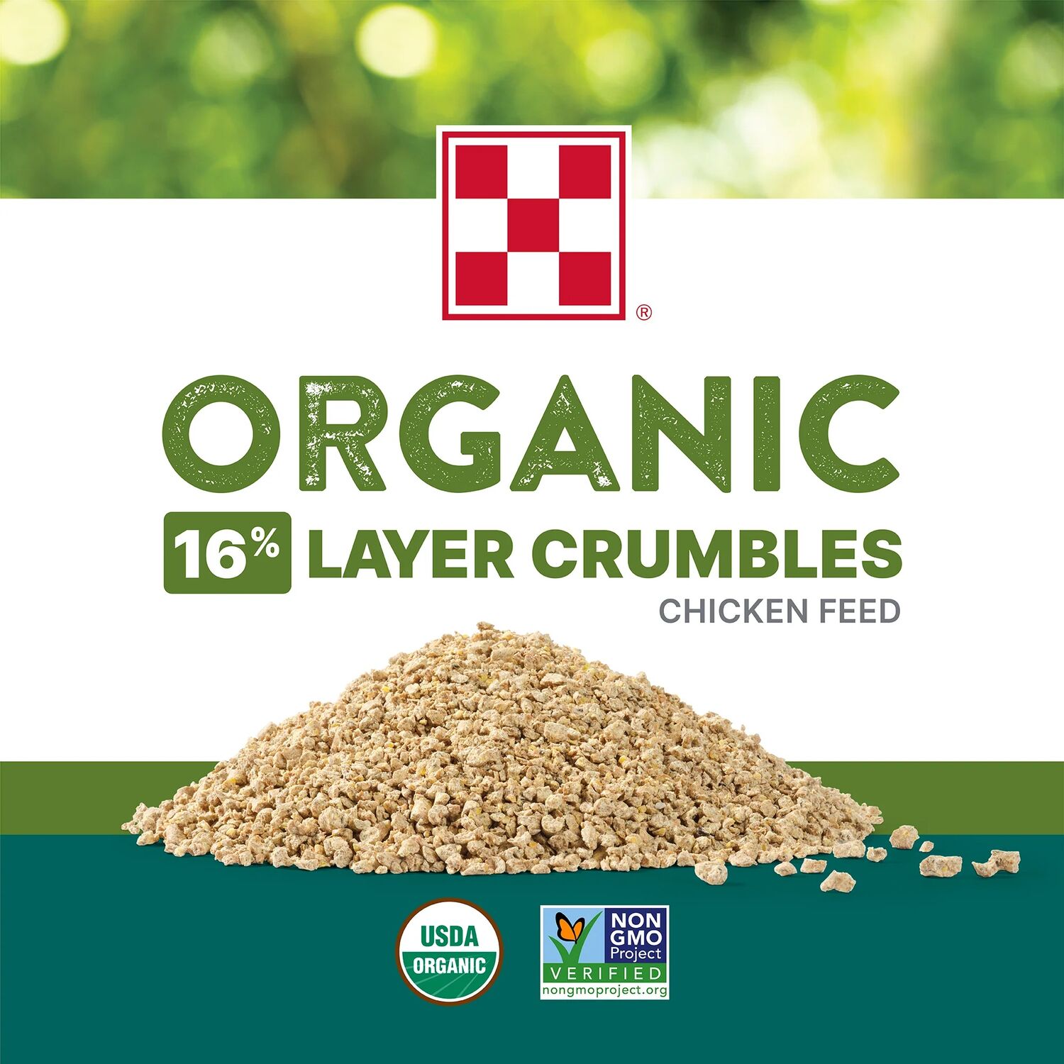 Purina Organic Layer Crumbles Hen Feed, 35-Lb