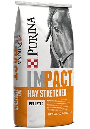 Purina Impact Hay Stretcher Horse Feed, 50-Lb