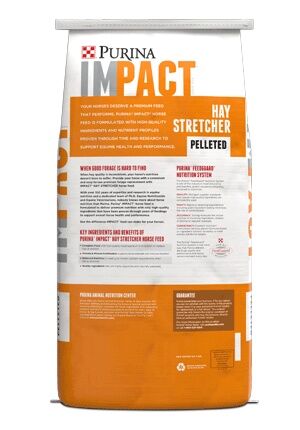 Purina Impact Hay Stretcher Horse Feed, 50-Lb