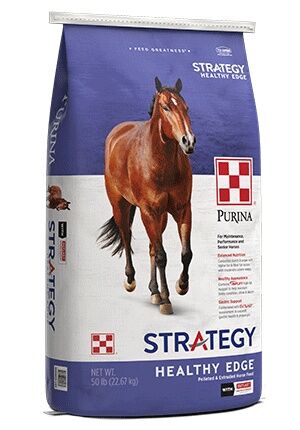 Purina Strategy Healthy Edge Horse Feed, 50-Lb