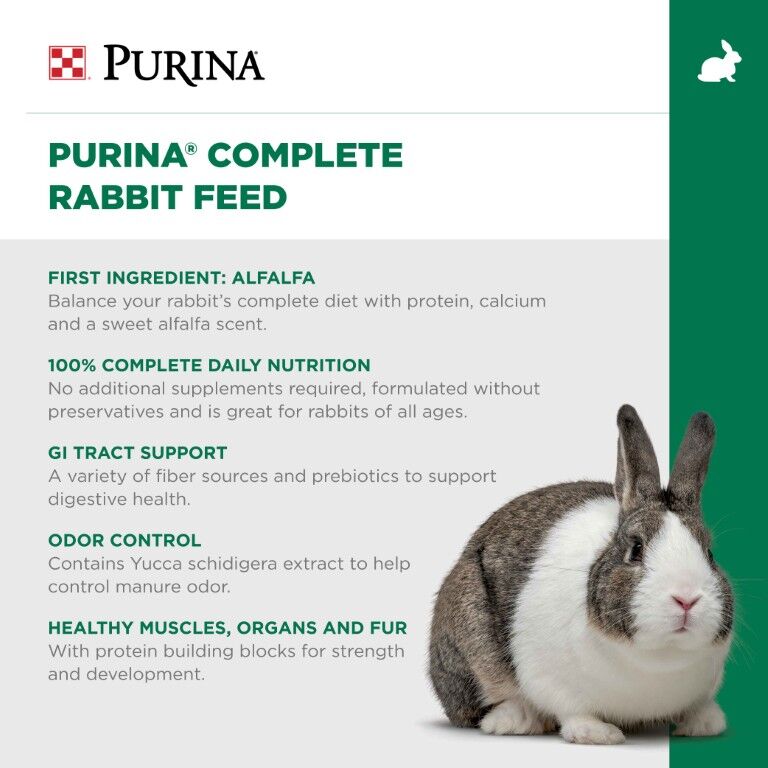 Purina Complete Rabbit Feed, 50-Lb