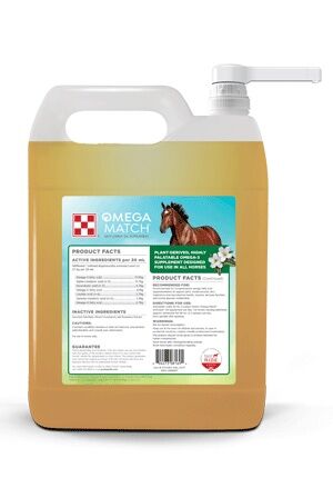 Purina Omega Match Ahiflower Oil Supplement, 1-Gal