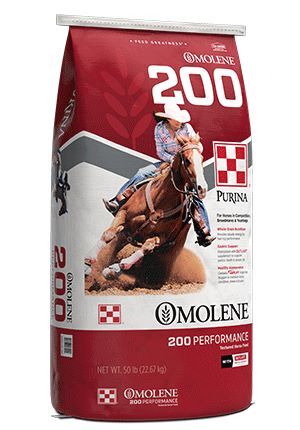 Purina Omolene #200 Performance Horse Feed, 50-Lb