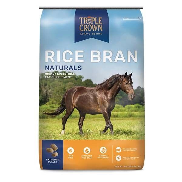 Triple Crown Naturals Rice Bran, 40-Lb