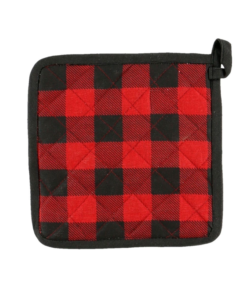 LazyOne Red Plaid Pot Holder