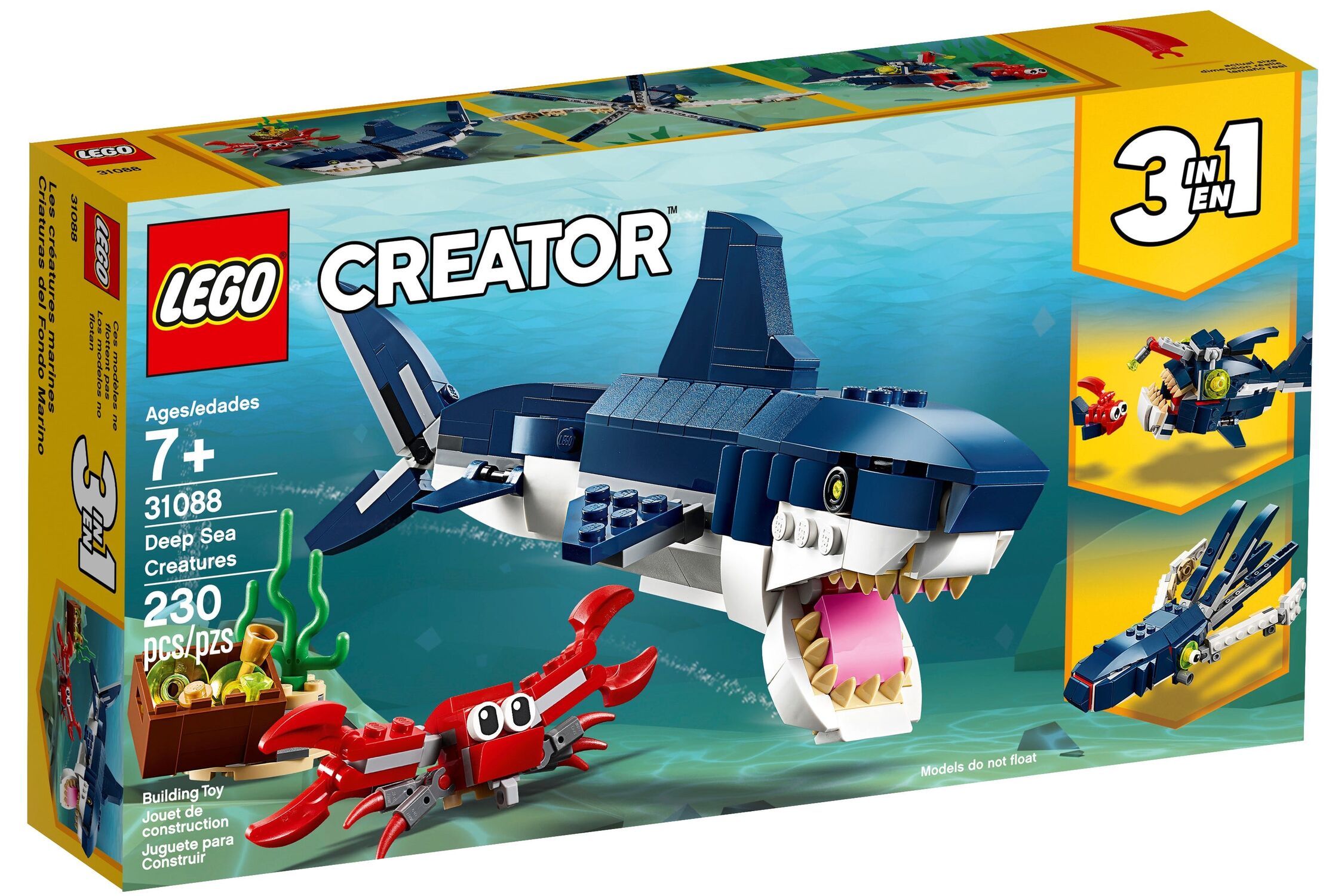 Lego Creator 3In1 Deep Sea Creatures 31088 Building Kit