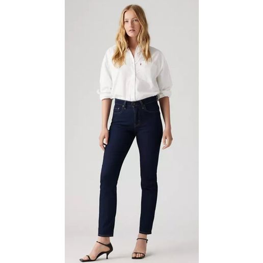 Levi's Women's 724 High Rise Slim Straight Jeans in Cast Shadows