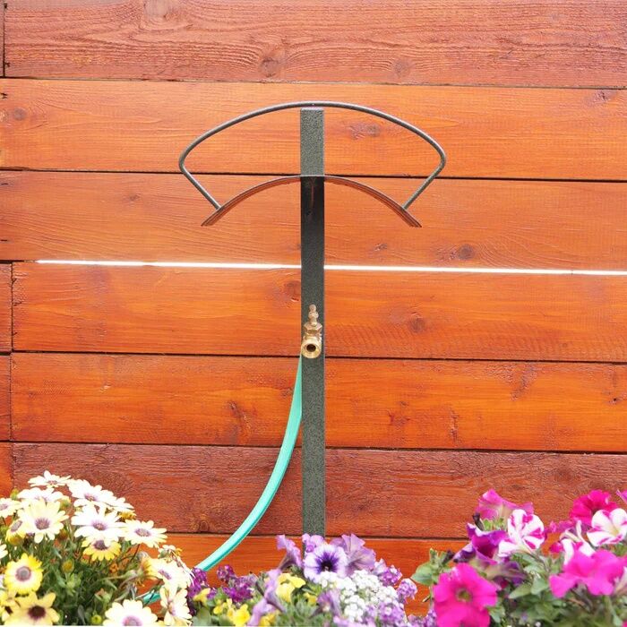 Yard Butler Free-Standing Hose Hanger With Faucet