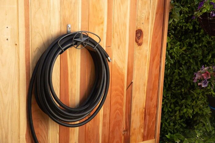 Yard Butler Heavy Duty Wall Mounted Star Design Hose Hanger