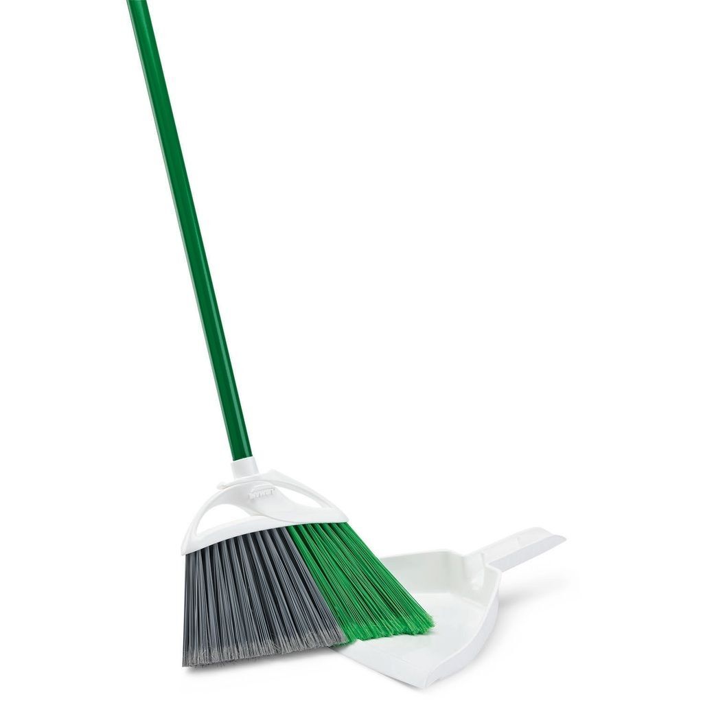 Libman Precision Angle Indoor/Outdoor Broom With Dustpan