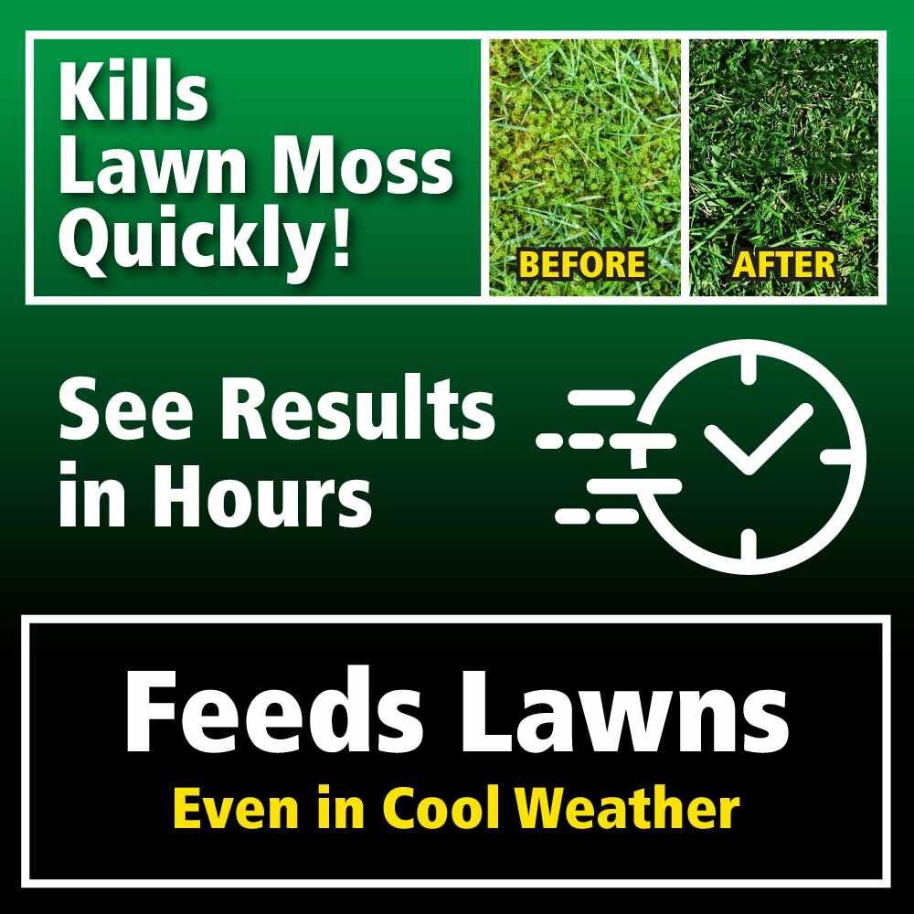 Moss Out! Plus Fertilizer For Lawns 20-0-05, 20-Lb