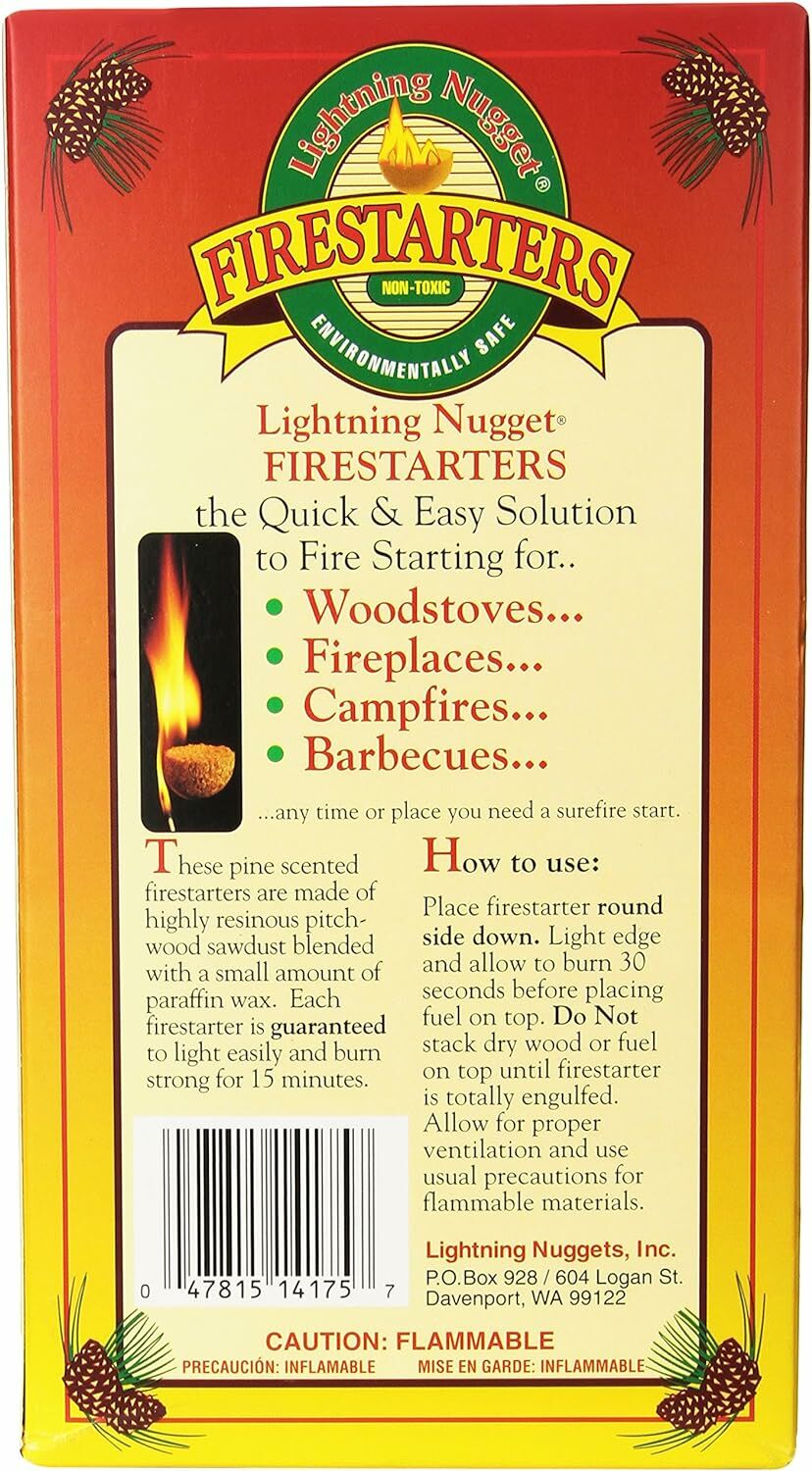 Lightning Nuggets Quick And Easy Firestarters, 12-Pk