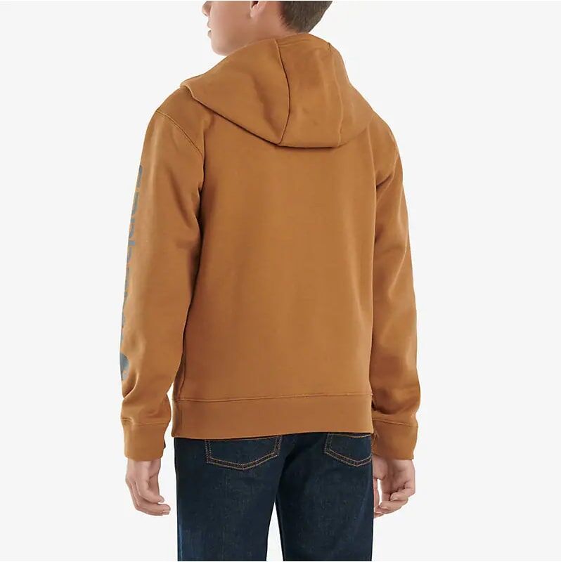 Carhartt Kids' Long Sleeve Graphic Sweatshirt in Carhartt Brown
