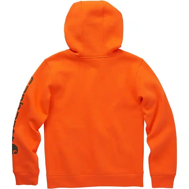 Carhartt Kids' Long Sleeve Graphic Sweatshirt in Vibrant Orange