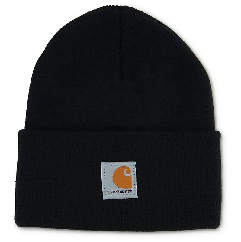 Carhartt Kids' Acrylic Beanie in Caviar Black