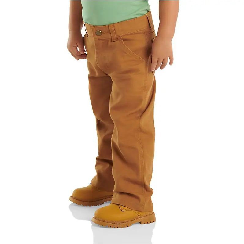 Carhartt Boy's Canvas Dungaree in Carhartt Brown