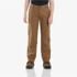 Carhartt Boy's Rugged Flex Loose Fit Canvas Utility Bootcut Work Pant in Canyon Brown