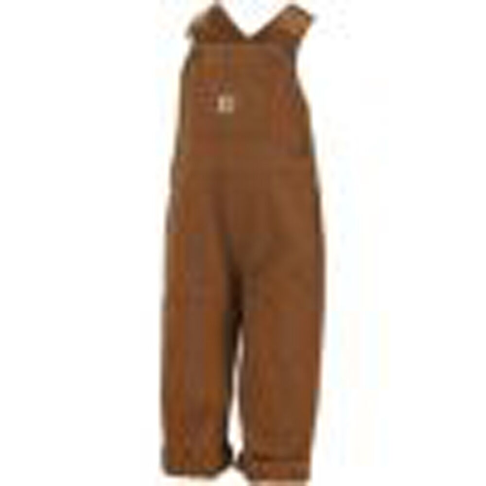 Carhartt Toddler Boy's Canvas Bib Overall in Carhartt Brown