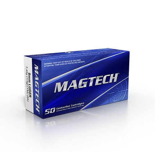 Magtech 9mm, 115 Grain Full Metal Jacket Ammo, 50-Rd