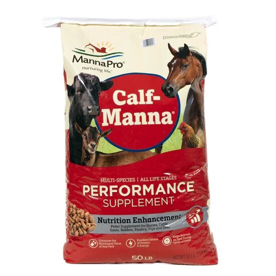 Manna Pro Calf-Manna Multi-Species Performance Supplement, 50-Lb