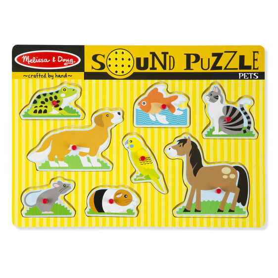 Melissa & Doug Pets Sound Puzzle, 8-Pc