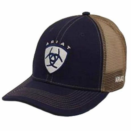 Ariat Men's Navy Center Shield Logo Cap in Blue