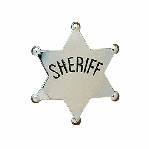 M&F Western Kids Sheriff Badge - Silver, 2 Yrs. Old And Above