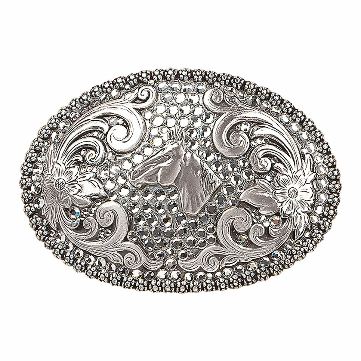 Silver Oval Buckle
