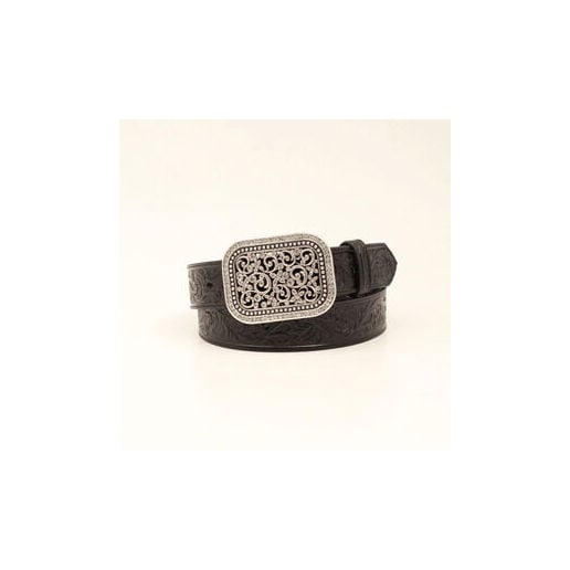 M & F Western Men's Ariat Leather Belt in Black