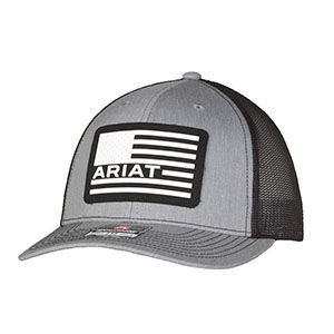 M & F Western Men's Ariat R112 Cap in Grey