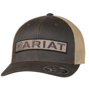 M & F Western Men's Ariat Flexfit 110 Cap in Brown