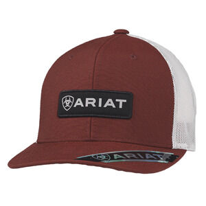 M & F Western Men's Ariat Logo Patch Cap in Red