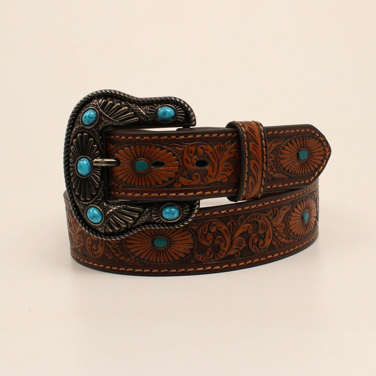 M & F Western Women's Nocona Oval Starbursts Belt