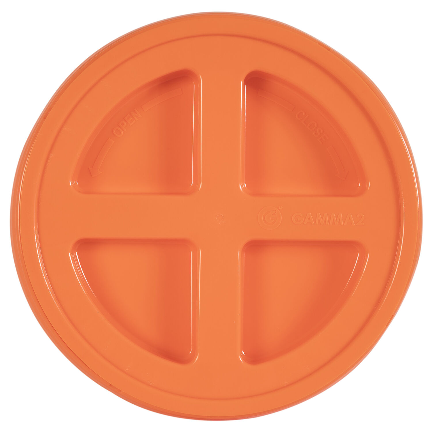 GAMMA2 Gamma Seal Lid For 5 Gallon Bucket - Orange, 5 gal
