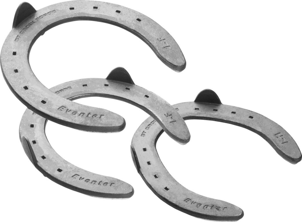 St. Croix Forge Eventer Hind Pattern Steel Horseshoe, Size 2, 2-Pk