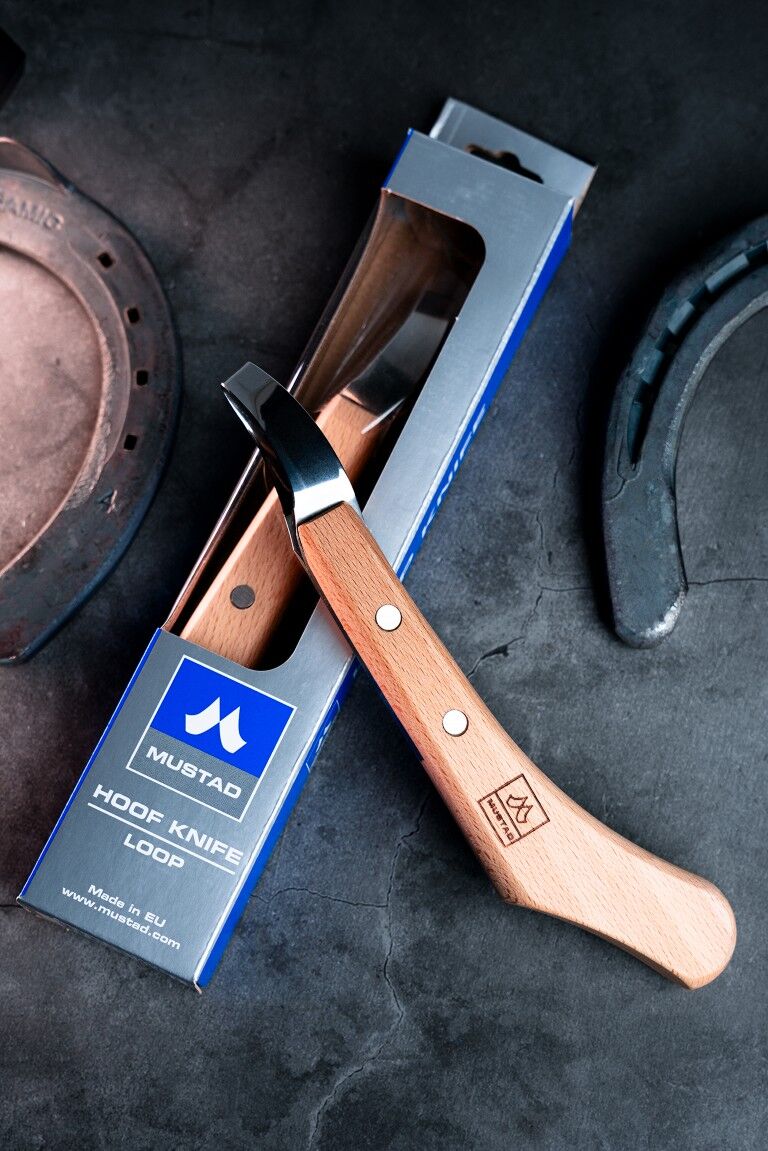 Mustad Hoofcare Wide Blade Left Hand Hoof Knife