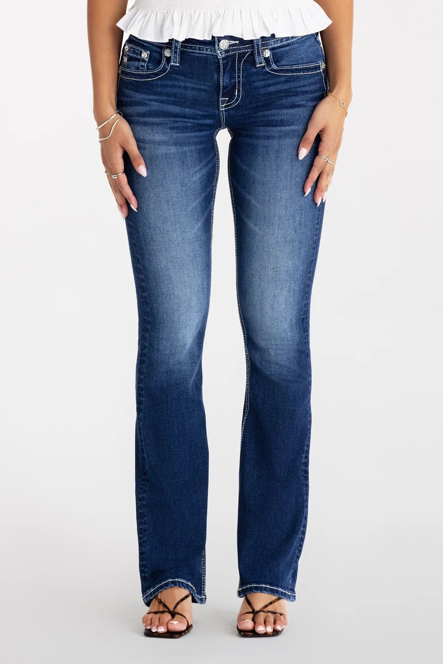 Miss Me Women's Cohen Stitched Bootcut Jeans
