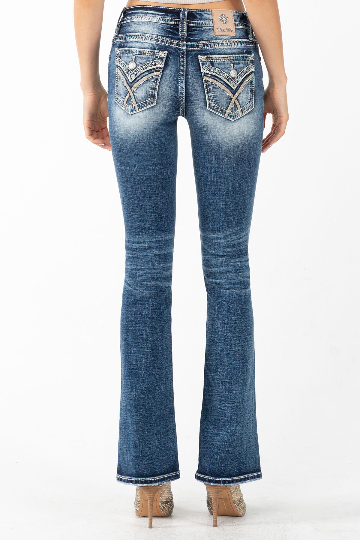 Miss Me Women's Xpress Yourself Bootcut Jeans