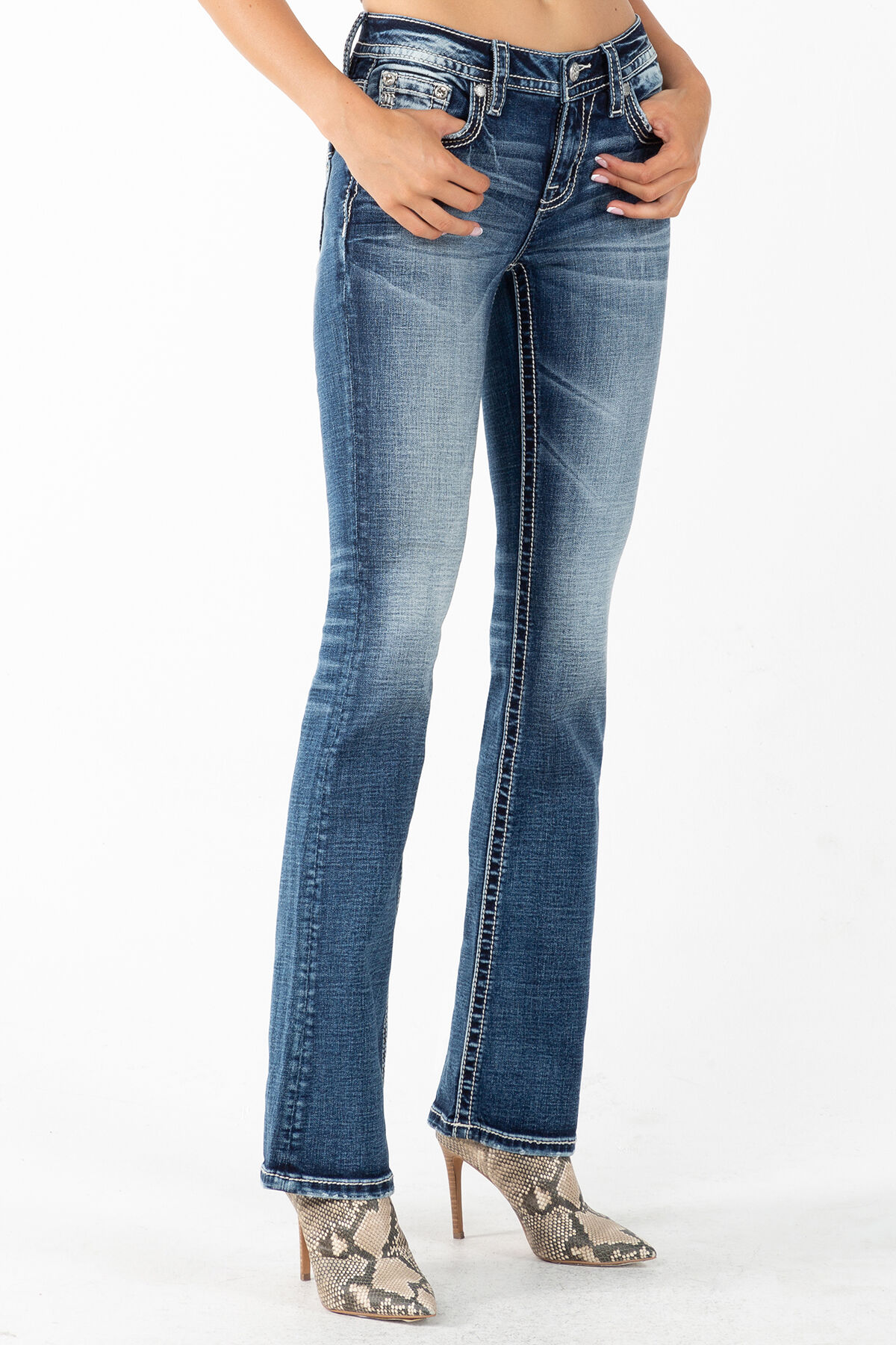 Miss Me Women's Xpress Yourself Bootcut Jeans