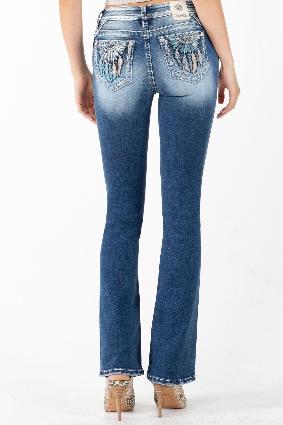 Miss Me Women's Dazzling Dreamcatcher Bootcut Jeans