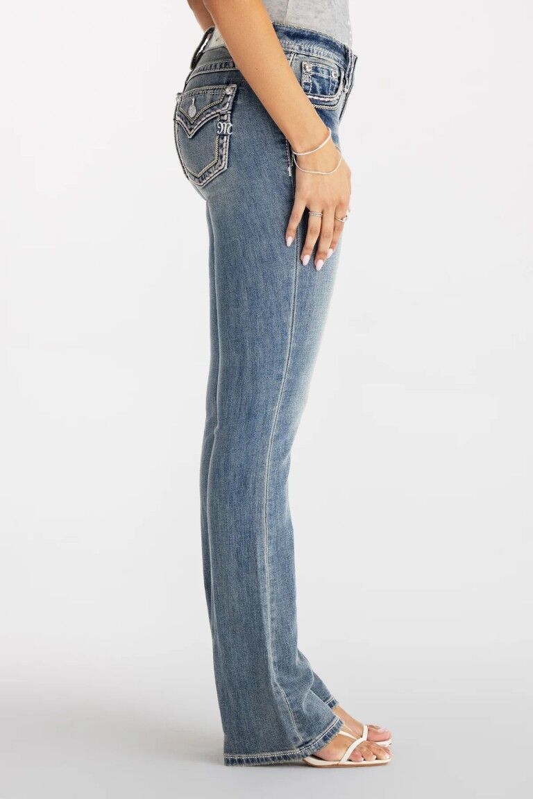 Miss Me Women's Sylvie Stitched Bootcut Jeans
