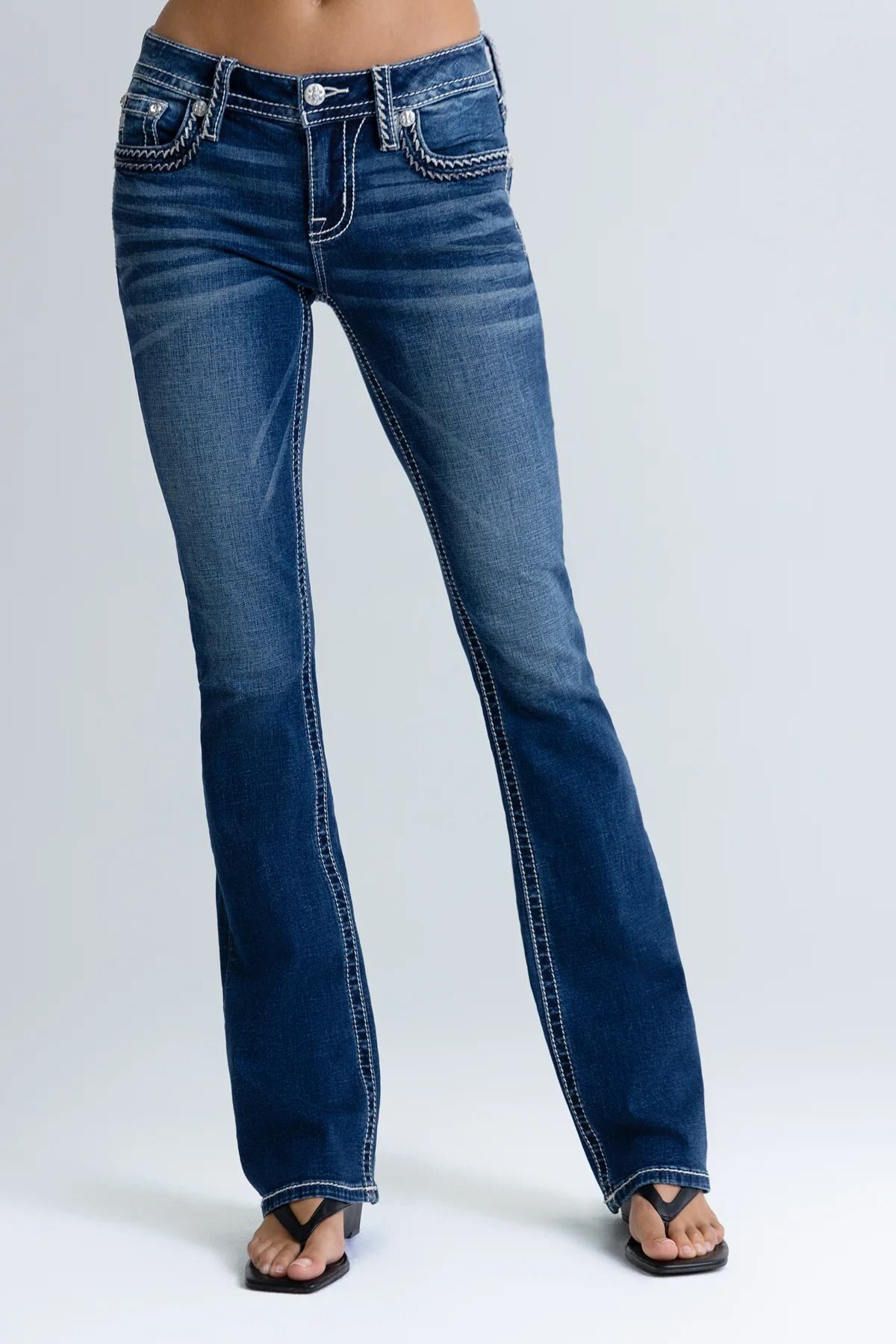 Miss Me Women's Caroline Stitched Bootcut Jean