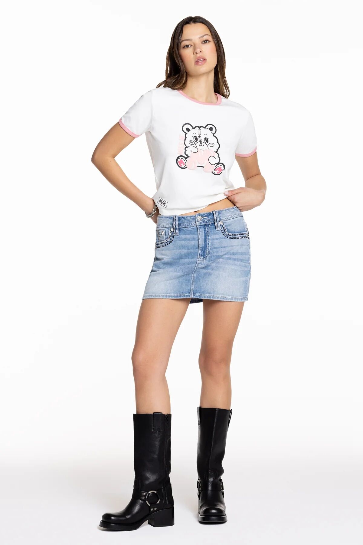 Miss Me Women's Cleo Stitched Skirt