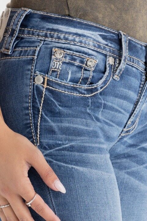 Miss Me Women's Arissa Wing Straight Jeans