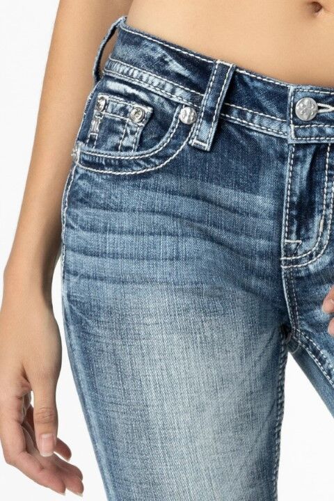 Miss Me Women's Distressed Americana Flag Skinny Jeans