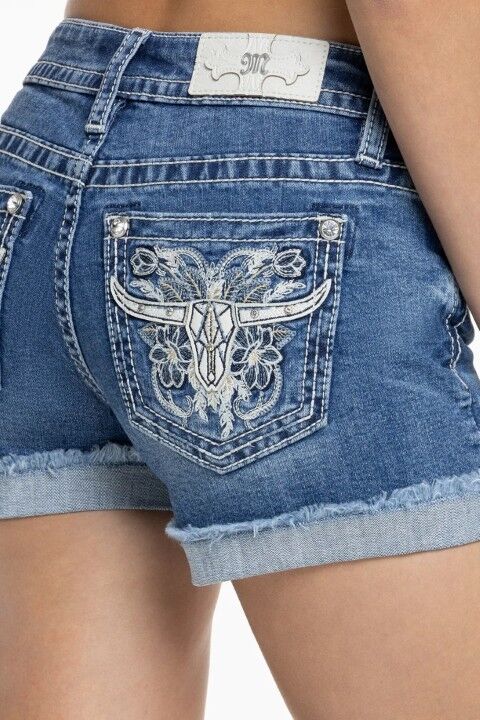 Miss Me Women's Daisy Longhorn Shorts